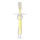 Дитяча силіконова зубна щітка з обмежувачем, жовта